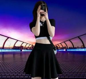 Classic Black Skater Skirt