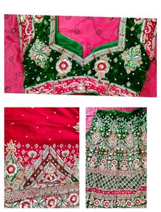 Embellished Velvet Lehenga Choli Set