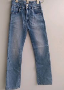Blue Straight Fit Jeans.