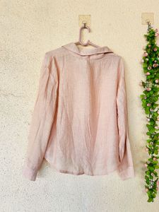 Sheer Button-Up Blouse