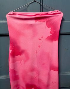 Vibrant Pink Tie-Dye Maxi Dress