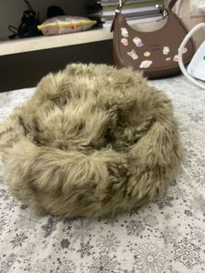y2k fur winter cap