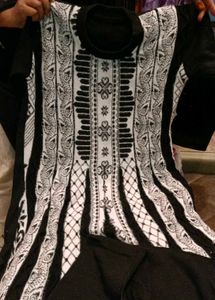 New Stylish Black &amp; White Kurta Set
