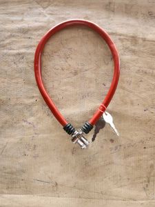 Red Bike Lock with Keys