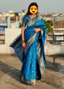 Zari Silk Saree With Blouse