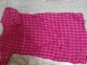 Pink Printed Kurti