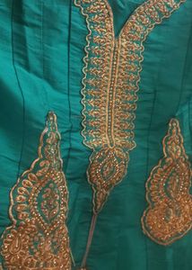 Green Party Wear Gown