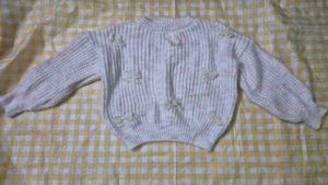 Cute Bow Pink Sweater