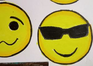 Hand Made On Art Paper EMOJI 😀