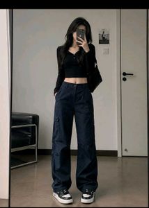 Zudio Wide Leg Cargo Pants
