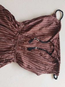 Striped Off-Shoulder Jumpsuit