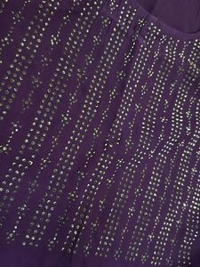 Elegant Purple Embellished Kurta