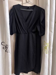 Elegant Black Wrap Dress