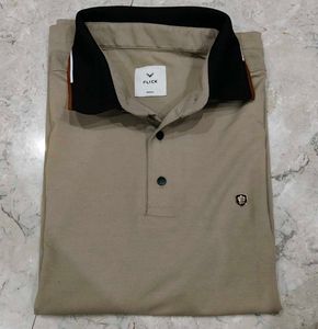 Men's Beige Polo Shirt