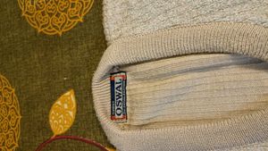 Vintage Patterned V-Neck Sweater