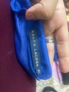 Ralph Lauren Blue One-Shoulder Dress