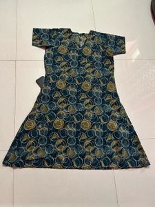 Circle Print A-Line Dress