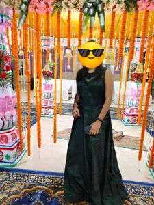 Gown With Heavy Flared Double Cancan