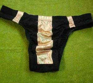 Vintage Black & Gold thong