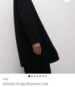 M&amp;S Relaxed Single Breasted Coat