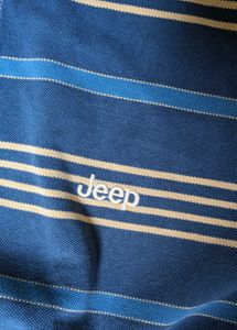 Jeep Men's Striped Polo Shirt