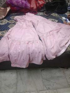 Elegant Pink Embroidered Anarkali Kurta