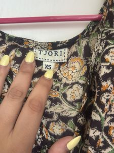 Beautiful Floral Print Cotton Kurta