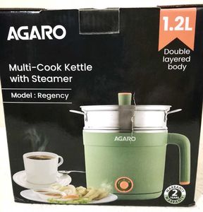 AGARO Regency Multi-Cook Kettle with Steamer – 1.2