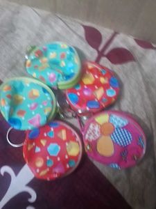 Cute Round Coin Purses - Set of 5
