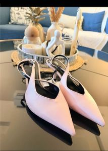 Zara Chic Pink Slingback Heels