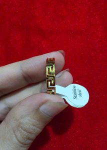Designer Gold Tone Ring