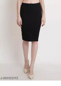 Classic Black Pencil Skirt