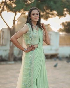 🆕️🆕️Faux Georgette Lehenga Saree