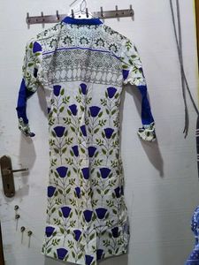 Stylish Printed Kurta with Blue Accents