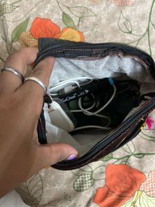 Embroidered Shoulder Bag