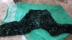 Elegant Saree with Sequined Blouse