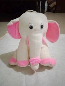 Cute White Elephant Plush Toy
