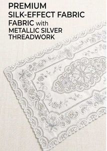 Elegant Silver pvc table mat