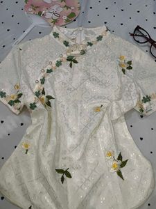 Elegant White Embroidered Top