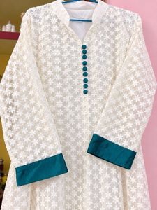 Heavy Woollen White Kurta