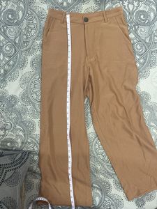 AND tanned Wide-Leg Trousers