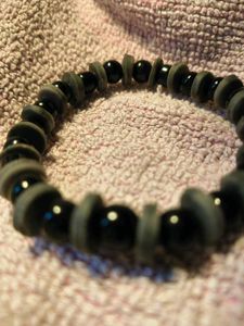 Stylish Black Beaded Bracelet