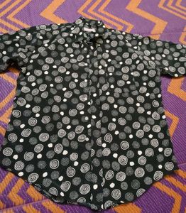 Stylish Black &amp; White Print Top