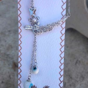 Evil Eye Butterfly Necklace anti tranish