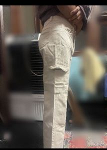 Classic Brown Trousers and beige cream cargos