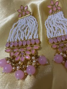 Pink Tassel Earrings