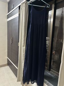 Elegant Navy Maxi Dress