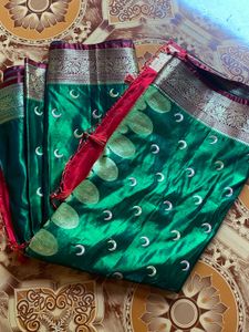 Red Ethnic Blouse with Gold Border