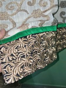 Elegant Cream and Green Kurta pick up 1