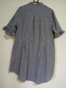 Cute Gingham Mini Shirt Dress